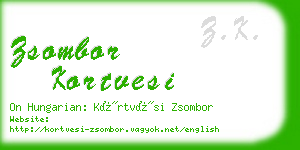 zsombor kortvesi business card